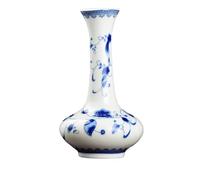 asdchZen Modern Ceramic Vase Set For Home Decor, Blue And White Porcelain Vases For Flowers, Decorative Fall Vases For Table Centerpieces, Mantel, Shelf, Living Room,A