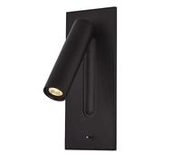 asdchZen Modern Nordic Led Wall Lamp,350° Rotatable And 90° Foldable Headboard Lighting Wall Light,Stylish Bedside Reading Lamps With Recessed Push Switch,Black