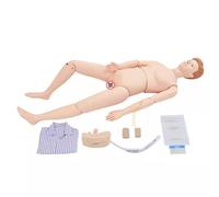 asdchZen Multi-Functional Patient Care Simulator, Demonstration Human Manikin, Interchangeable Genitals, For Nursing Medical Training,Male