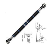 asdchZen Multipurpose Professional Indoor Fitness Bar Adjustable Non-Slip Door Horizontal Bar Pull-Up Device For Mans Womans,Blue-83-130