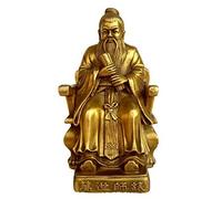 asdchZen Opening Pure Copper Confucius Like Copper Wan Shi Shi Table Confucius Sitting Like Confucius Hole Sage Ornaments To Help Students Increase Their Wisdom