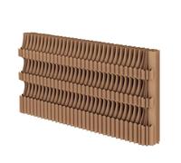asdchZen Paper Room Divider, Room Divider 3 Tier Folding Paper Bookshelf Portable Room Dividers Freestanding Display Rack, Deformable Diy Decorative Privacy Screen Temporary Wall,Brown-W6.56/H5.25 ft