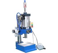 asdchZen Pneumatic Punch Press,Industrial Air Hole Puncher with Display Controller & Foot Pedal,Sheet Metal Punching Tool for Bending and Riveting (200kg)