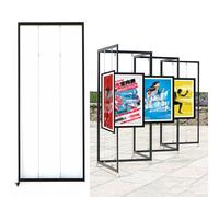 asdchZen Portable Art Display Stands For Exhibitions Adjustable Foldable Poster Holders Freestanding Marketing Boards For Calligraphy & Advertising,8pcs,60x150cm/23.6x59in