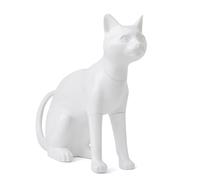 asdchZen Portable Cat Mannequin Display Figures Statues Decor, Detachable Pet Dress Form Model Stand Window & Cosplay, Cat Showing Props Hanger Whole Body,White,Sit