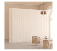 asdchZen Portable Foldable Kraft Paper Room Divider - Adjustable Partition Screen For Office, Studio, Dorm&Retail Spaces - Lightweight, Easy To Store,White-H200xW43xL200-300cm