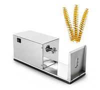 asdchZen Potato Chip Tower Machine, Electric Tornado Potato Slicer, Stainless Steel Automatic Potato Spiral Cutter, Electric Potato Tornado Slicer For Fruit, Potatoes, Cucumber Or