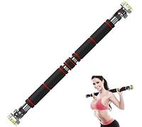 asdchZen Pull Up Bar, Adjustable Door Horizontal Bars Professional Workout Gym Pull Up Training Sport Home Fitness Equipment,Red-80-130