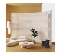 asdchZen Retractable Paper Room Divider - Adjustable Diy Decorative Privacy Screen Partition For Indoor Use - Versatile Deformable Room Divider,White-2x2 m/6.56x6.56 ft