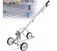 asdchZen Road Marking Machine - Hand Push Tape Applicator For Line Drawing, Cold Spray Paint Applicator For Runway And Parking Space, Easy To Use Hand-Push Design,