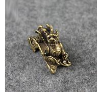 asdchZen Sculpture Garden Sculptures Statues Copper Dragon Decoration Animal Dragon Mascot Figurine Decor