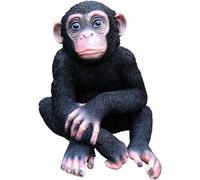 asdchZen Sculpture Garden Statue Monkey Statues Outdoor Or Indoor, Animal Figurines For Garden Patio Or Lawn Art Sculpture Decor