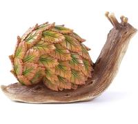 asdchZen Sculpture Garden Statue Snail Statue, Outdoor Simulation Snail,Unique Maple Leaf Design, Waterproof Resin Statue, Indoor Outdoor Lawn Yard Art Decorations Art Sculpture Decor