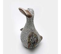 asdchZen Sculpture Handmade Statue Animal Duck Resin Retro Garden Decor Ornaments