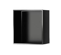 asdchZen Shower Niche,Matte Surface Single Shelf Partition Storage Niche,Stainless Steel Shower Niche Wall Insert,Applicable To Multiple Scenarios,Black,Black