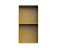 asdchZen Shower Niche,Stainless Steel Cubbies,Storage Wall Niche For Shampoo,Embedded Stainless Steel Bathroom Shelves,Wet Room Bathroom Living Room Bedroom Shelf Recess,Gold,27.5x11.0x4.9in