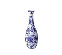 asdchZen Small Blue And White Ceramic Vase, Chinoiserie Ceramic Vase,Jingdezhen Collection Porcelain Vase, Decorative Porcelain Vase, Centerpiece Table Decoration Arrangement,E