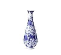 asdchZen Small Blue And White Ceramic Vase, Chinoiserie Ceramic Vase,Jingdezhen Collection Porcelain Vase, Decorative Porcelain Vase, Centerpiece Table Decoration Arrangement,A