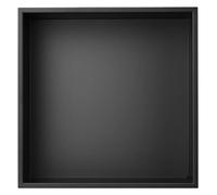 asdchZen Stainless Steel Bathroom Niche,Waterproof Metal Recessed Shower Shelf,Bathroom Storage Niche For Shampoo Toiletries Recess,Easy To Install,Black,32x32x12.5cm