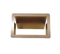 asdchZen Stainless Steel Cupboard Waste Bin Lid Built-In Cupboard Rubbish Bin Lid, Rubbish Bin Lid Square Metal Wall Mounted Compost Worktop Waste Lid For Kitchen, Bathroom, Bedroom, Under,Orange