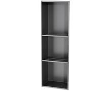 asdchZen Stainless Steel Shower Niche,Embedded Bathroom Storage,Decoration Toilet Paper Holders,Storage Cabinets With Guardrail For Living Kitchen,Gray,b,28X90X12cm,11X35X5in