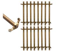 asdchZen Stair Carpet Rod,Brass Stair Carpet Securing Bar, Slip-Resistant, Durable, Easy Installation For Hotels, Art Galleries, Home Use-Secure Your Carpets Effortlessly,16pcs-122cm(48in)