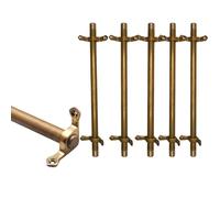asdchZen Stair Carpet Rod,Brass Stair Carpet Securing Bar, Slip-Resistant, Durable, Easy Installation For Hotels, Art Galleries, Home Use-Secure Your Carpets Effortlessly,5pcs-117cm(46in)