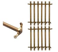 asdchZen Stair Carpet Rod,Brass Stair Carpet Securing Bar, Slip-Resistant, Durable, Easy Installation For Hotels, Art Galleries, Home Use-Secure Your Carpets Effortlessly,12pcs-97cm(38in)