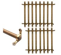 asdchZen Stair Carpet Rod,Brass Stair Carpet Securing Bar, Slip-Resistant, Durable, Easy Installation For Hotels, Art Galleries, Home Use-Secure Your Carpets Effortlessly,15pcs-127cm(50in)