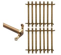 asdchZen Stair Carpet Rod,Brass Stair Carpet Securing Bar, Slip-Resistant, Durable, Easy Installation For Hotels, Art Galleries, Home Use-Secure Your Carpets Effortlessly,14pcs-66cm(26in)