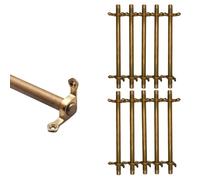 asdchZen Stair Carpet Rod,Brass Stair Carpet Securing Bar, Slip-Resistant, Durable, Easy Installation For Hotels, Art Galleries, Home Use-Secure Your Carpets Effortlessly,10pcs-71cm(28in)