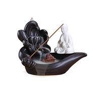 asdchZen Statue Buddha Statue Censer Archaize Lotus Pond Moonlight Such As Coke Furnace