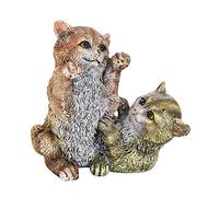 asdchZen Statues And Figurines Statue Ornament Sculpture Statue Cats Animal Sculpture Pet Cat For Home Decoration-3_L8_W8_H9_Cm,1-L8 W7 H8 cm