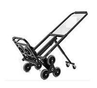 asdchZen Trolleys,Multifunction Trolley,Portable Recycling Vehicles,Hand Trucks 6-Wheeled Stairs Climbing Truck Heavy-Duty Truck A3 Steel Van Folding Cart Shopping Cart,B,A