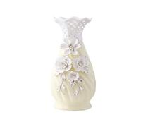 asdchZen Vases Modern Light Yellow Ceramic Vase Creative Phnom Penh Flowers Porcelain Dried Flower Arrangement Desktop Decoration Living Room Decoration Flower,One Color-A