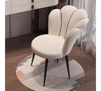 asdchZen Velvet Makeup Chair With Gold Plating Metal Legs For Bedroom And Living Room Pink Vanity Stool For Cafe Stylish And Comfortable Seat For Your Vanity Area Or Lounge,Black Legs White,One Size