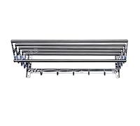 asdchZen Wall Mounted Folding Clothes Airer Laundry Drying Rack Towel Bar Space-Saver Indoor/Outdoor Retractable Dry Coat Hanger For Laundry Room Lucky Star80Cm/31.5Inch,40cm/15.7inch