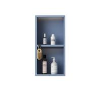 asdchZen Wall Niche Shower Stainless Steel Double/Three-Layer Shelf Storage,Flexible Recessed Shower Toilet Niche Storage Wall Niche For Bathroom Storage,Blue,30x60cm/11.8x23.6in