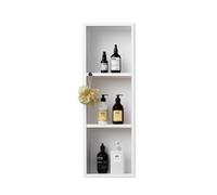 asdchZen Wall Niche Shower Stainless Steel Double/Three-Layer Shelf Storage,Flexible Recessed Shower Toilet Niche Storage Wall Niche For Bathroom Storage,White,30x90cm/11.8x35.4in