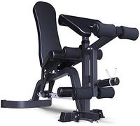asdchZen Weight Bench Adjustable Dumbbell Bench Commercial Professional Fitness Exercise Exercise Bench Multi-Function Adjustable Dumbbell Bench Family Fitness, Black