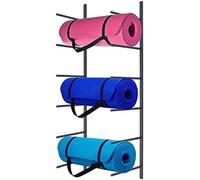 asdchZen Yoga Mat Holder 6 Tier Yoga Mat Storage Rack Wall Mount Yoga Mat Organizer Multifunctional Storage Rack Holder For Yoga Studios Gyms Living Rooms Offices Yoga Storage Holder