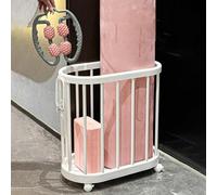 asdchZen Yoga Mat Holder Floor Standing Yoga Mat Basket With Wheels, Large Capacity Yoga Mat Storage Bin/Dumbbell Organizer, Home Gym Exercise Equipment Holder,White