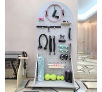 asdchZen Yoga Mat Holder Large 120 Cm Height Yoga Mat Storage, Floor Yoga Mat Holder With 360° Swivel Wheel, Exercise Equipment Storage Basket, Clothes Key Stand,White