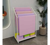 asdchZen Yoga Mat Holder Rolling Yoga Mat Storage Basket, Metal Yoga Mat Organizer Rack Floor Standing, 5 Layers Yoga Mat Holder For Yoga Studio, Dumbbell Rack,White