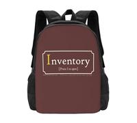 ASDCTYTKO A True Inventory School Bag Big Capacity Backpack Laptop Inventory Rpg Indie Games Oldschool Funny Backpack Loot Nerd Geek D D festival gift