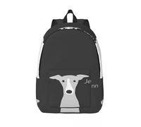 ASDCTYTKO Greyhound Italian Greyhound Cute Whippet Dog Simple and stylish backpack Canvas backpack Travel backpack festival gift