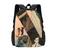 ASDCTYTKO Pier Paolo Pasolini School Bag Big Capacity Backpack Laptop Pier Paolo Pasolini Collage Hand Made Writer Cinema festival gift