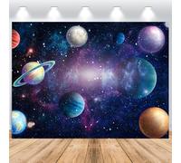 ASDCXZ Photo Background Outer Space 7x5FT, Universe Space Starry Galaxy Nebula Photography Backdrop Kids Boys Girls Birthday Planet Theme Party Decoration Banner Studio Props
