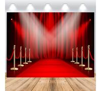 ASDCXZ Red Carpet Backdrop 10x6.5FT, Graduation Prom Large Red Carpet Fabric Party Photography backdrop Movie Stars Red Curtain Prom Party Dress Photo Backdrop Birthday Party Backdrop Studio Prop