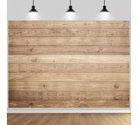ASDCXZ Wooden Wall Photography Backdrop 7x5FT, Rustic Natural Brown Wood Board Photo Backdrop for Baby Shower Wedding Birthday Christmas Easter Party Decorations Backgroud Banner Photo Props